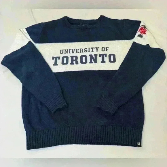 University of Toronto Unisex Stacked Wordmark School Crewneck  Bruzer Sweater - Picture 8 of 8